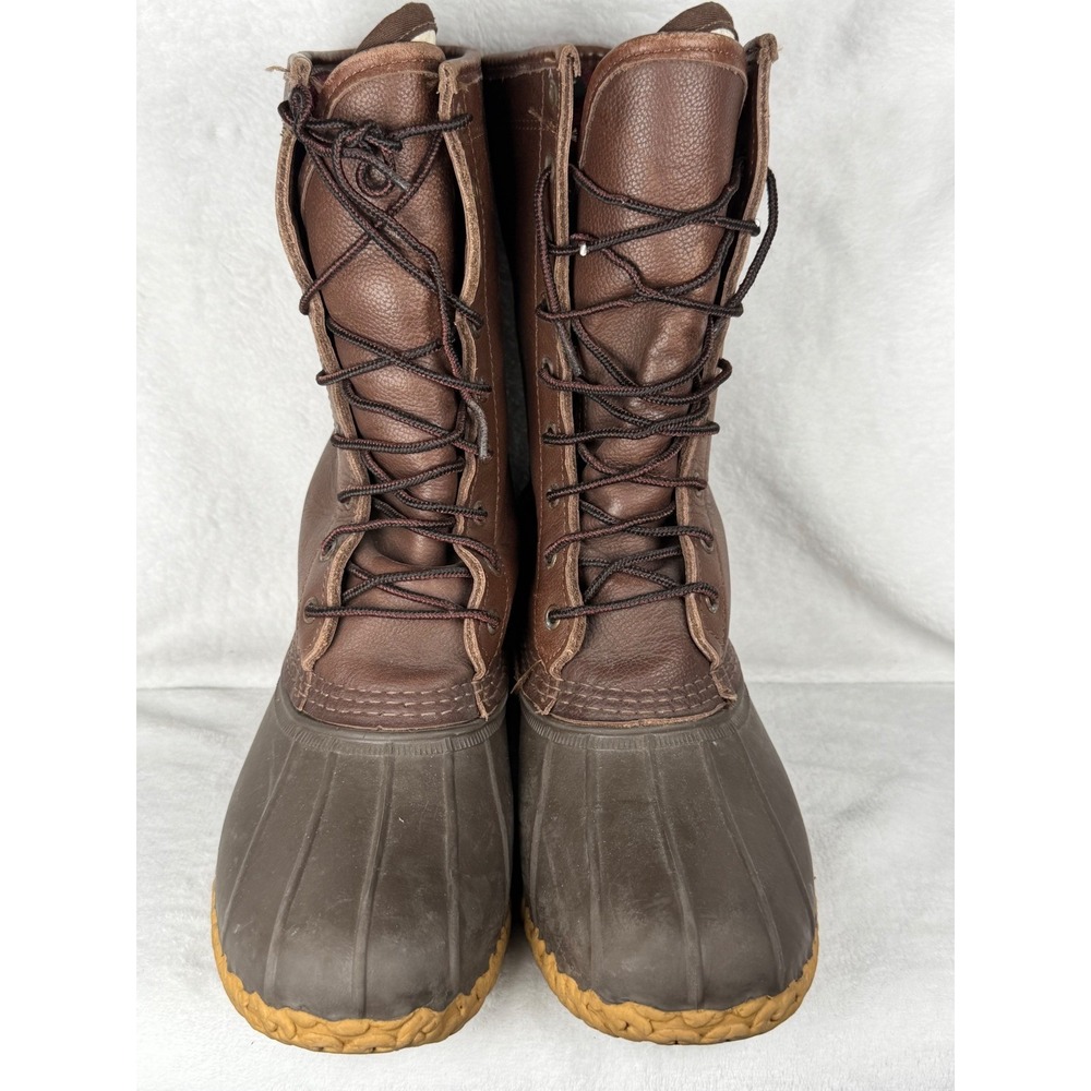 L.L. Bean Maine Hunting Shoe Mens 11 Brown Excellent GORE-TEX Duck Boots